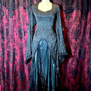 Early 2000’s, Gothic Victorian Lip Service gown. Large